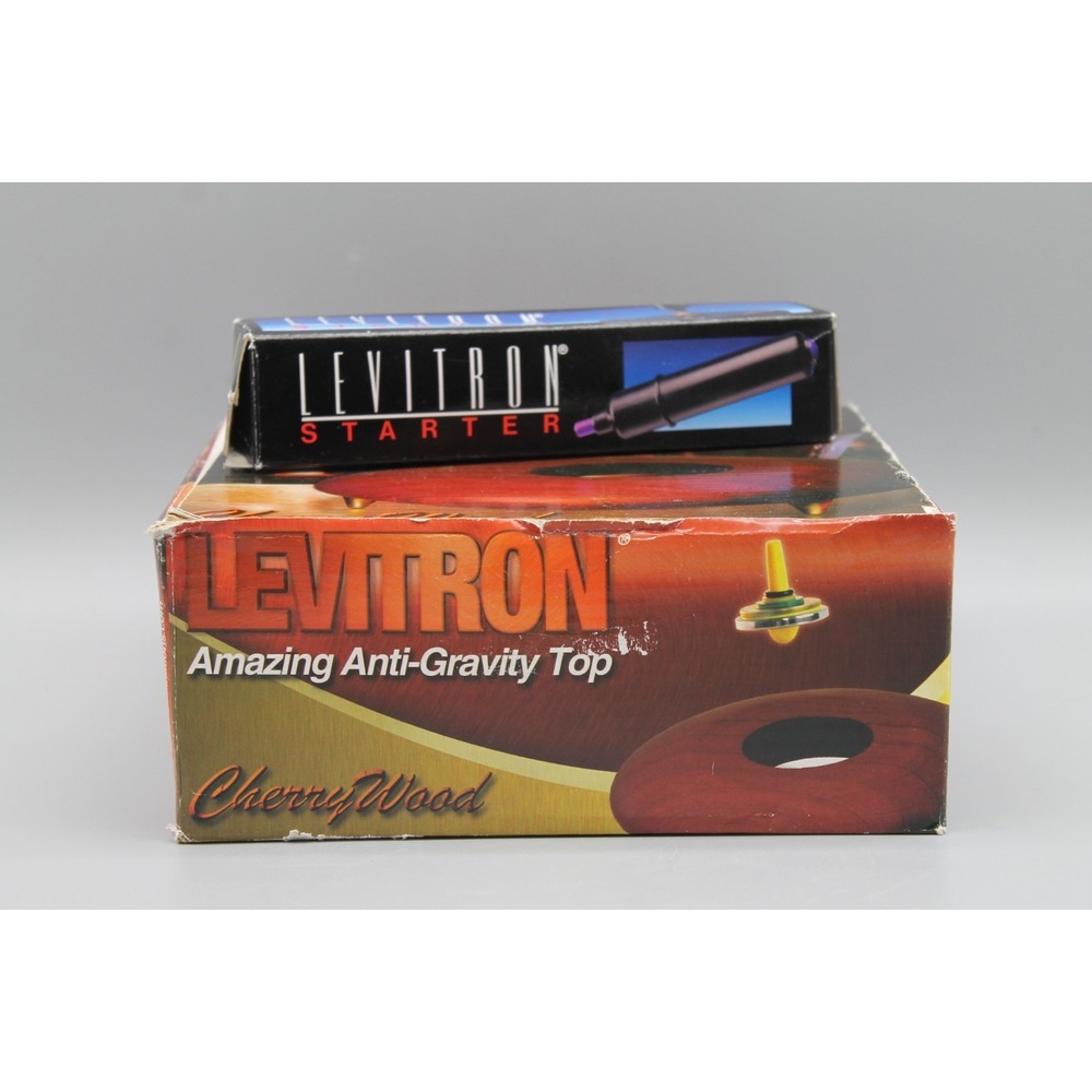 Levitron Amazing Anti-Gravity Top Cherry Wood Fascinations w/ Starter